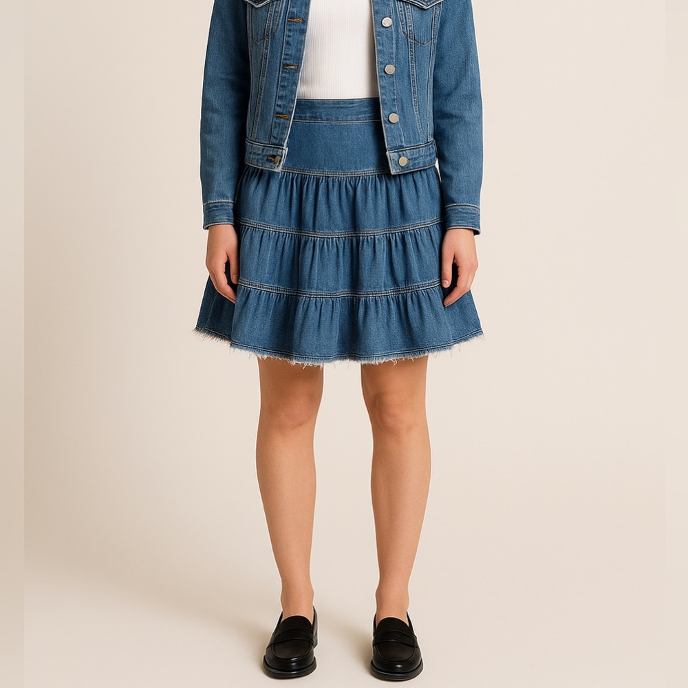Tommy Hilfiger‎ Tiered Denim Skirt Women’s Size 4
Made in Hong Kong